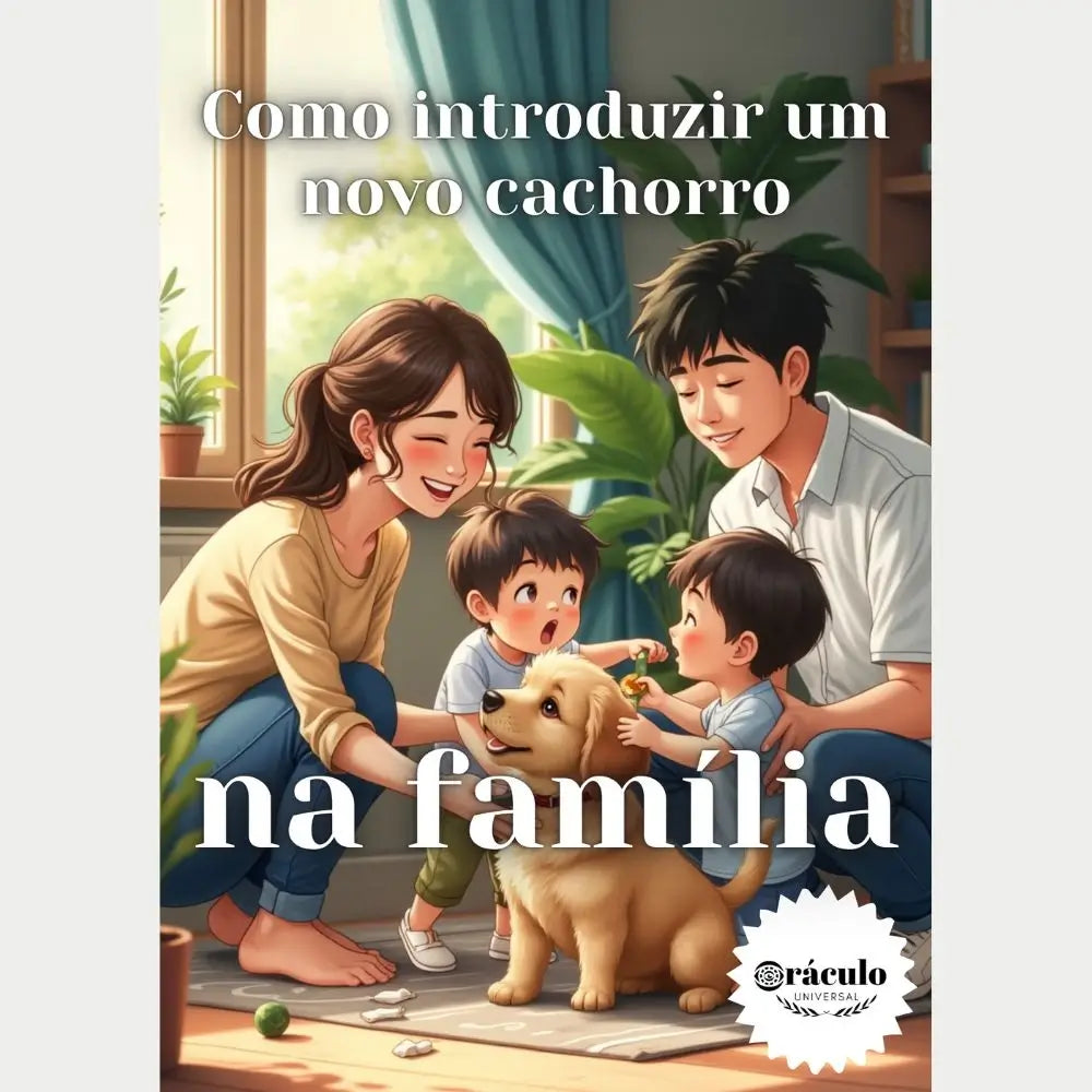 Audiolivro "Como Introduzir um Novo Cachorro na Família" – estratégias para tornar a chegada de um cachorro um momento de alegria e harmonia familiar.