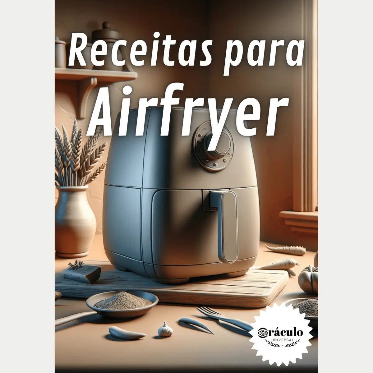 Audiolivro "Receitas Para Airfryer" – guia completo de receitas fáceis e saudáveis para preparar na airfryer, ideal para quem busca praticidade e sabor.