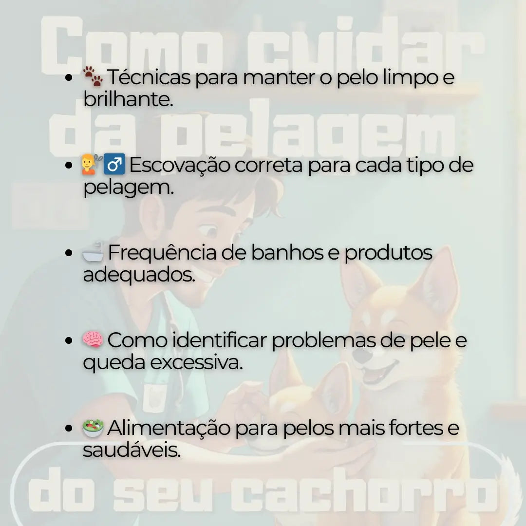 Adestramento de Cães Como Cuidar da Pelagem do seu Cachorro
