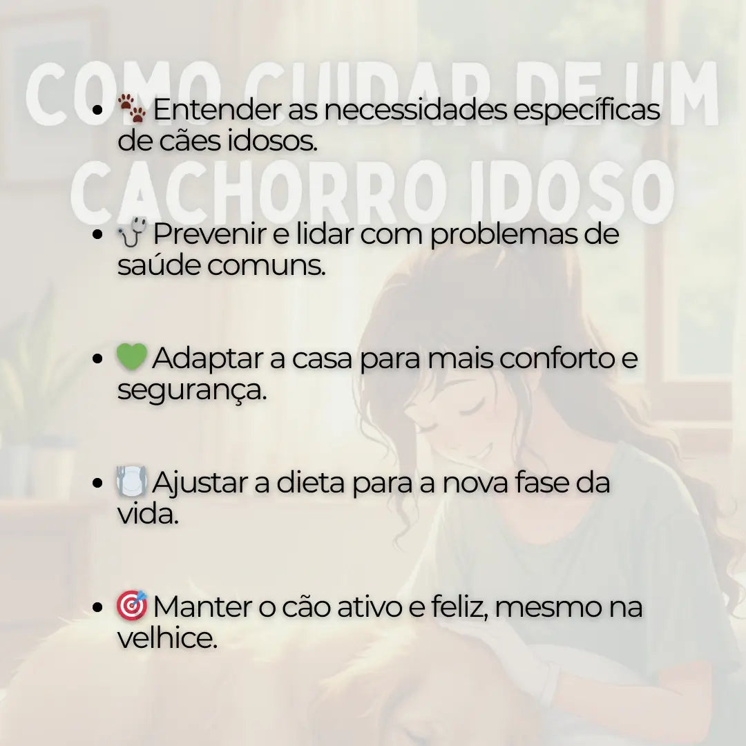Adestramento de Cães Como Cuidar de um Cachorro Idoso
