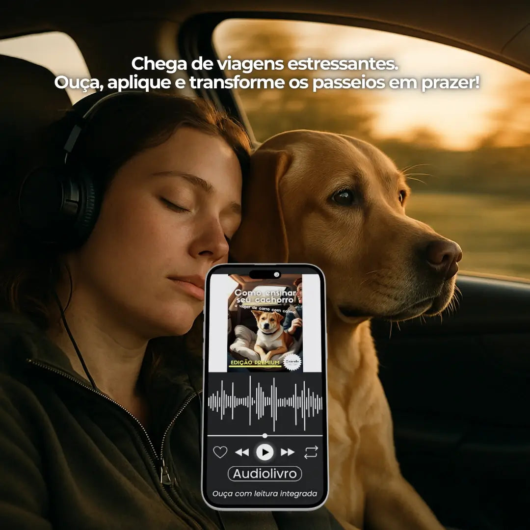 Adestramento de Cães Como Ensinar seu Cachorro a Viajar de Carro com Calma