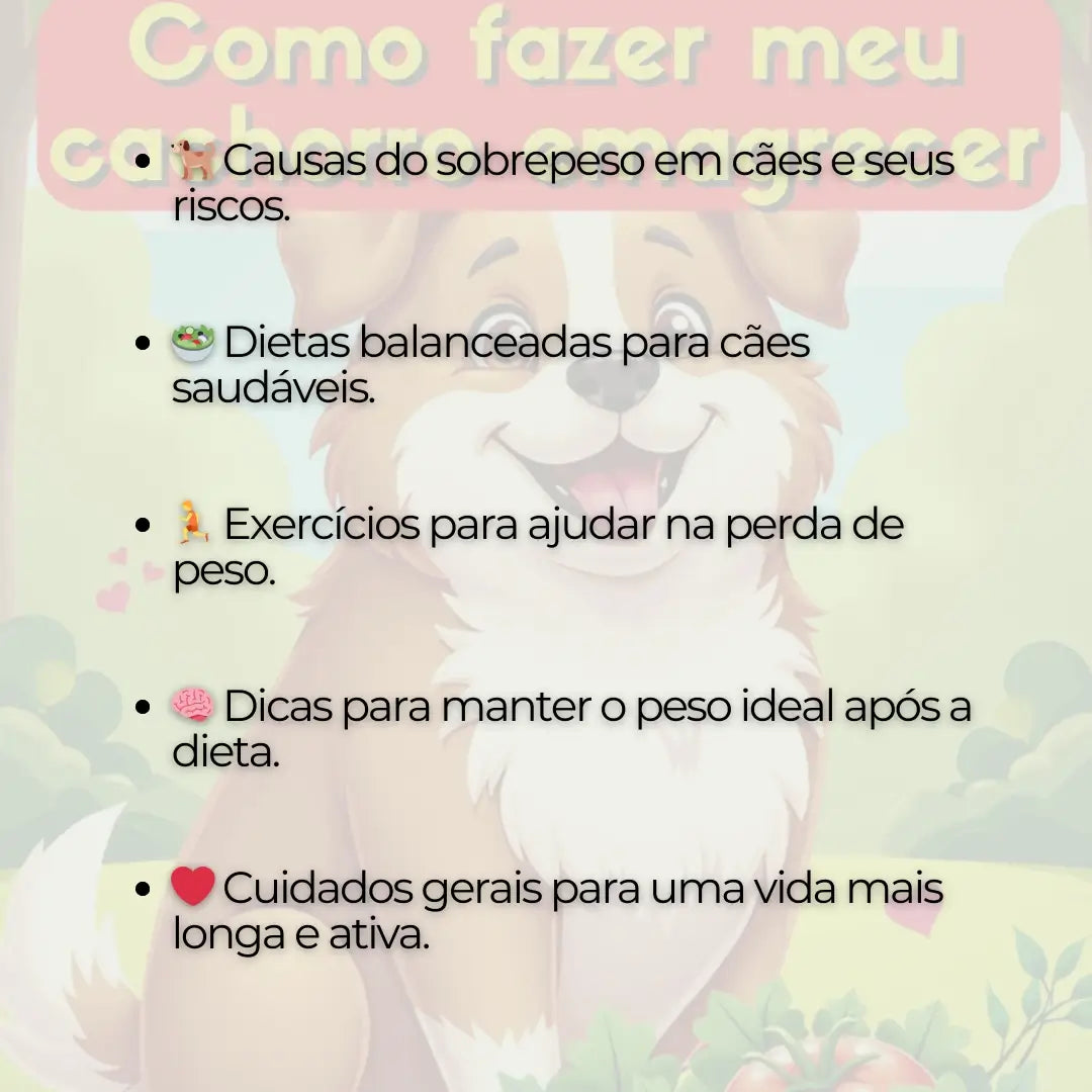 Adestramento de Cães Como Fazer meu Cachorro Emagrecer