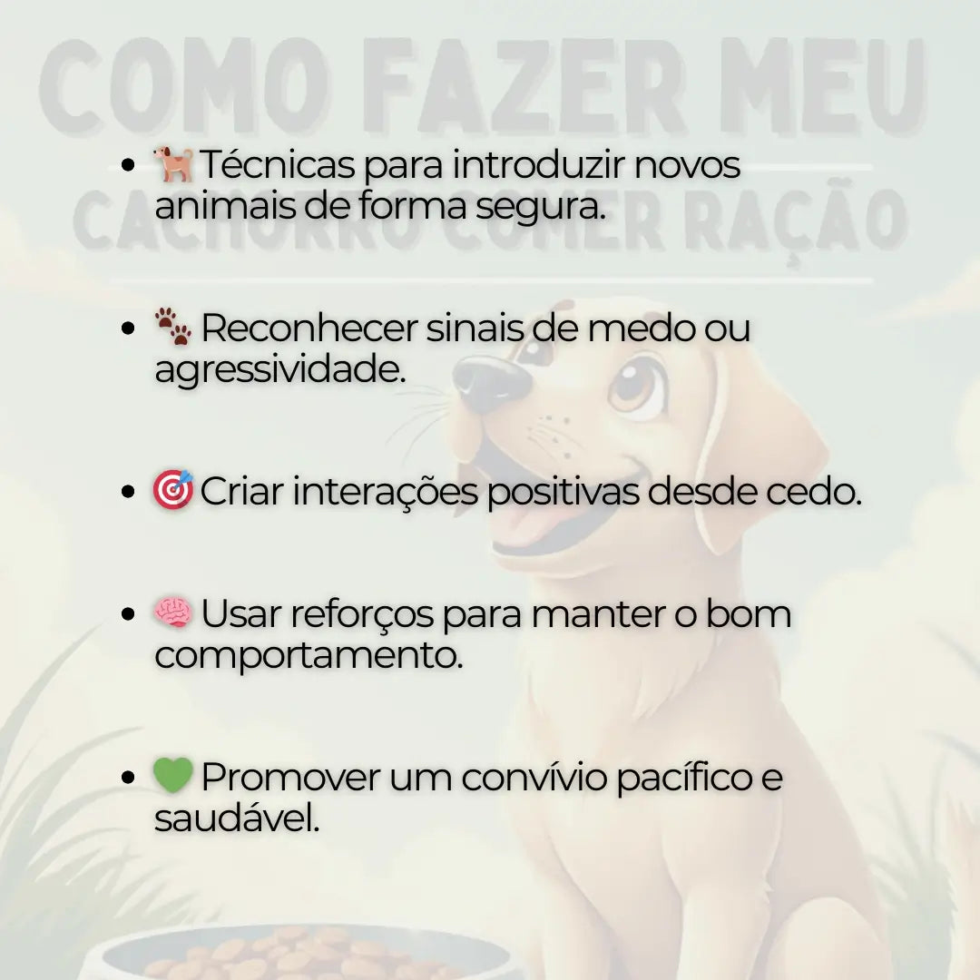 Adestramento de Cães Como Fazer meu Cachorro Comer Ração