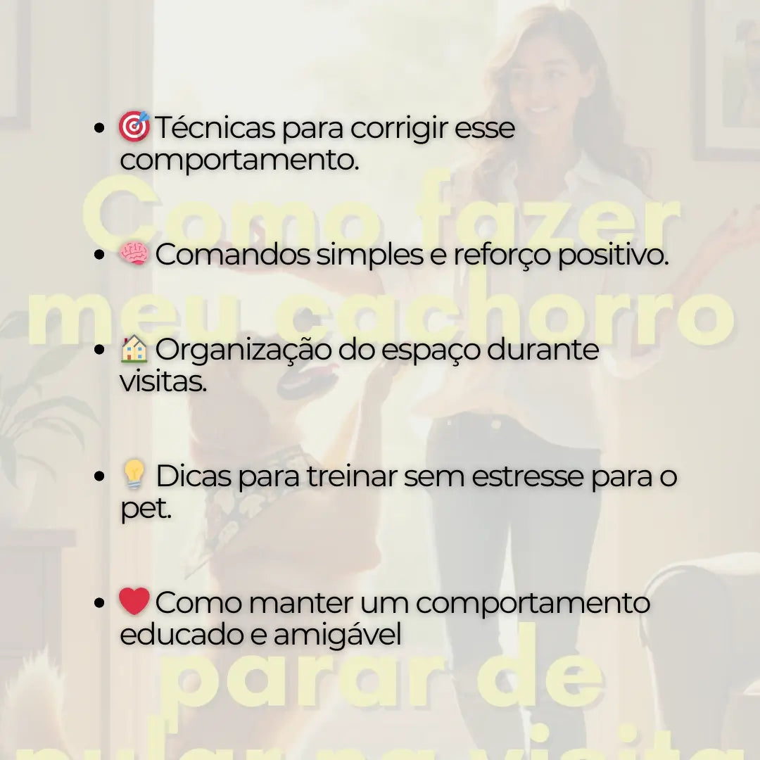 Adestramento de Cães Como Fazer meu Cachorro Parar de Pular na Visita