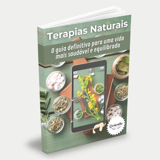 Capa do audiolivro "Aprenda Terapias Naturais" – guia completo sobre métodos de cura naturais, como aromaterapia, fitoterapia e reflexologia.