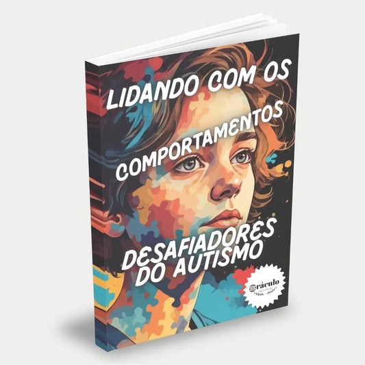 Capa do audiolivro "Aprendendo a Lidar com os Comportamentos Desafiadores do Autismo" – estratégias e dicas para entender e gerenciar comportamentos desafiadores no autismo de forma positiva.