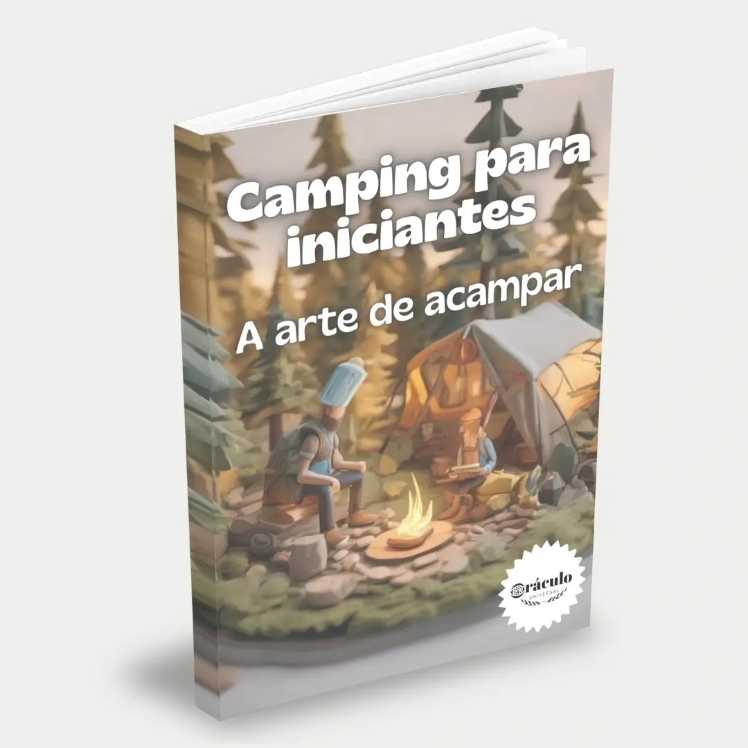 Capa do audiolivro "Camping Para Iniciantes - Tudo Que Você Precisa Saber para Começar" – guia completo para iniciantes, com dicas de equipamentos e técnicas de acampamento.