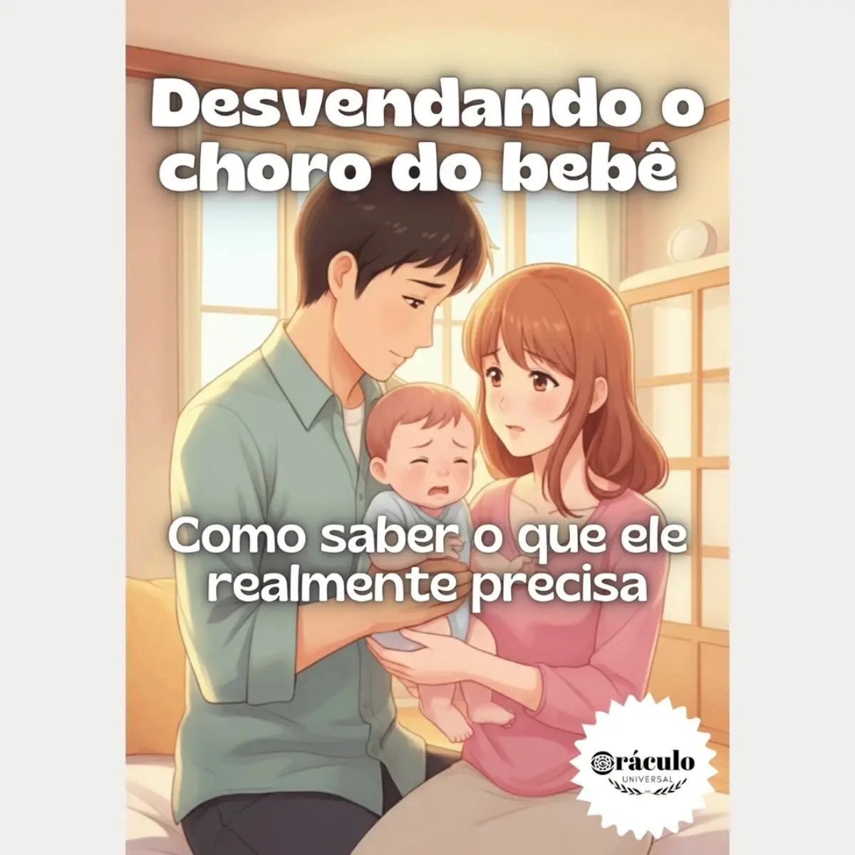 Audiolivro "Desvendando o Choro do Bebê: Como Saber o que Ele Realmente Precisa" – orientações para pais e cuidadores aprenderem a interpretar e acalmar o choro do bebê com segurança.