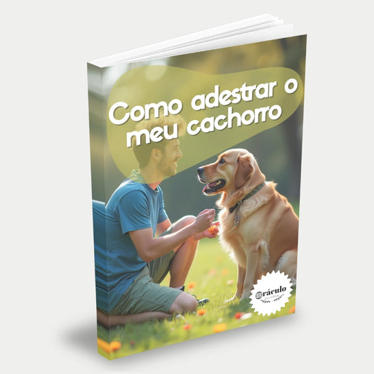Capa do audiolivro "Como Adestrar o Meu Cachorro" – guia passo a passo para ensinar comandos e melhorar o comportamento do seu cachorro.
