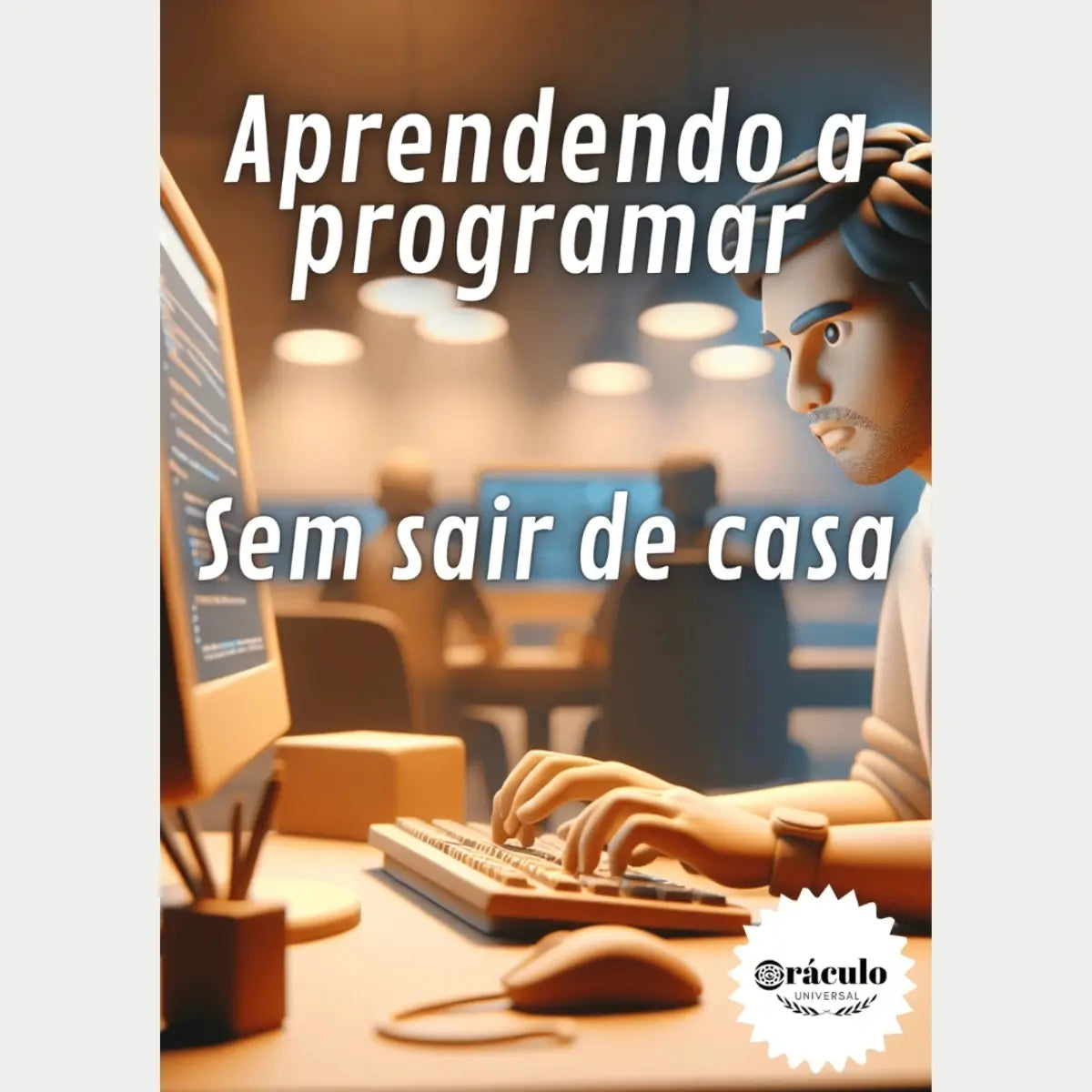Capa do audiolivro "Como Aprender a Programar do Zero" – guia completo para iniciantes que querem dominar a programação e criar projetos do início ao fim.
