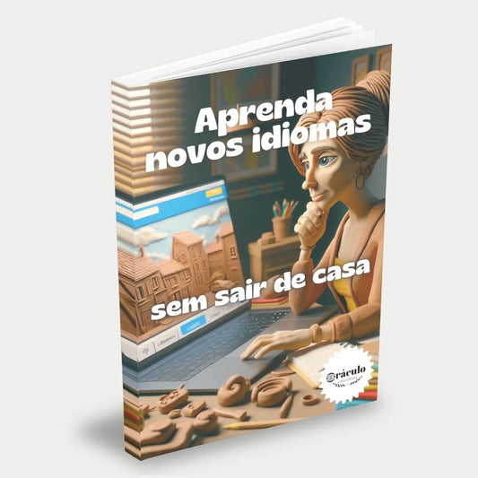 Capa do audiolivro "Como Aprender um Idioma de Forma On-line" – guia prático para aprender idiomas de maneira eficaz e acessível pela internet.