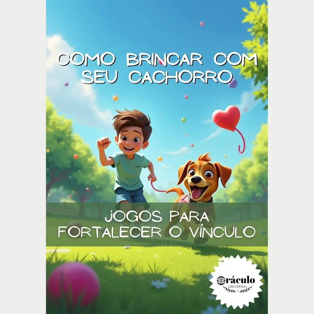 Audiolivro "Como Brincar com seu Cachorro: Jogos para Fortalecer o Vínculo" – aprenda a estimular e fortalecer a conexão emocional com seu cachorro usando brincadeiras criativas.