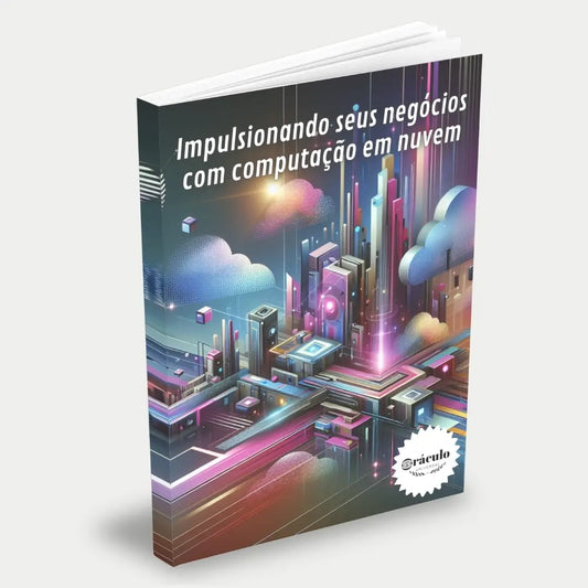 Capa do audiolivro "Como a Computação em Nuvem pode Impulsionar o Crescimento do seu Negócio" – estratégias para utilizar a computação em nuvem para aumentar a eficiência e escalabilidade empresarial.