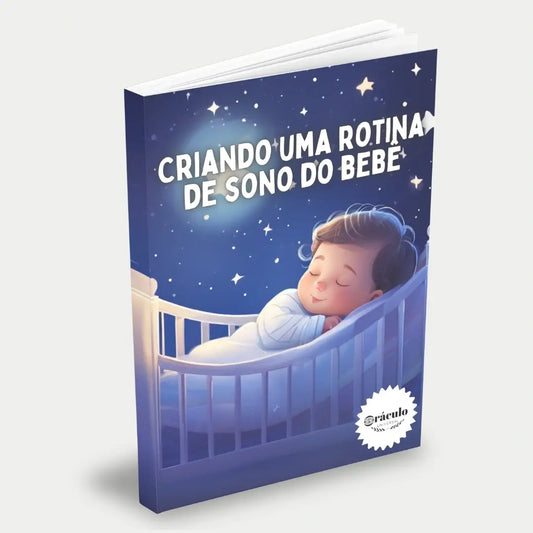 Capa do audiolivro "Como Criar uma Rotina de Sono Saudável para o Seu Bebê" – dicas essenciais para melhorar o sono do bebê, com práticas que promovem descanso e bem-estar.