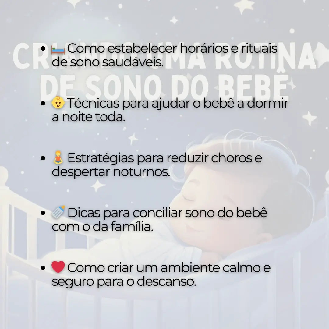 Como Criar uma Rotina de Sono Saudável para o Seu Bebê