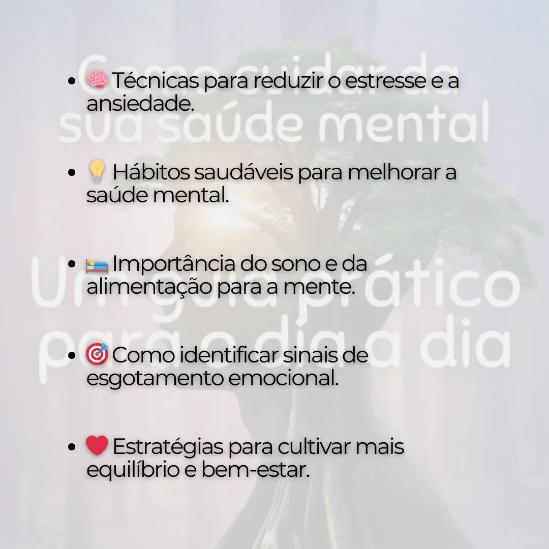 Como Cuidar da sua Saúde Mental