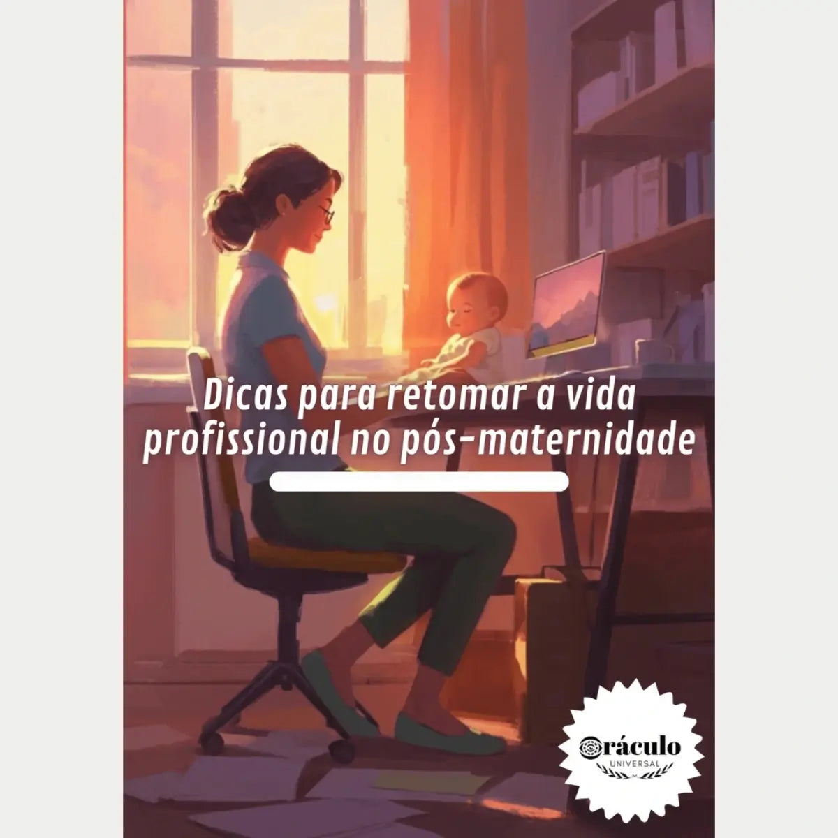 Audiolivro "Dicas para Retomar a Vida Profissional no Pós-Maternidade" – passo a passo para mães que desejam retomar sua vida profissional de forma equilibrada e com foco.