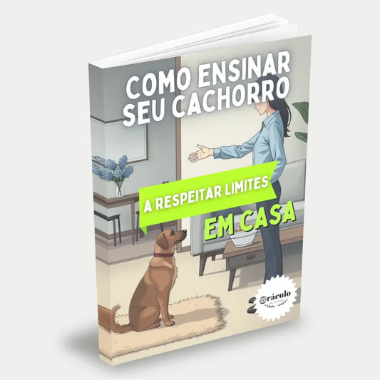 Capa do audiolivro "Como Ensinar seu Cachorro a Respeitar Limites em Casa" – técnicas eficazes para adestrar seu cachorro e estabelecer regras no ambiente doméstico.