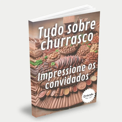 Capa do audiolivro "Como Fazer Churrasco - Guia Básico" – passo a passo para preparar o churrasco perfeito, com dicas de cortes de carne e temperos.