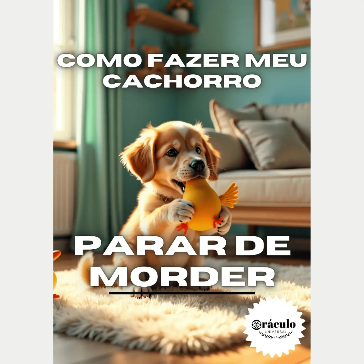 Audiolivro "Como Fazer Meu Cachorro Parar de Morder" – dicas de adestramento para filhotes e cachorros adultos, corrigindo comportamentos agressivos.