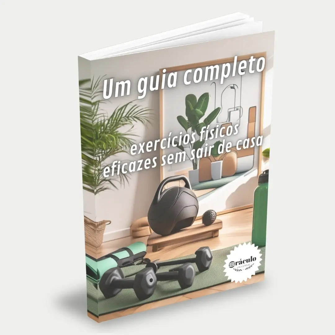 Capa do audiolivro "Como Praticar Exercícios Físicos em Casa" – guia prático com treinos e dicas para manter a forma sem precisar de academia.