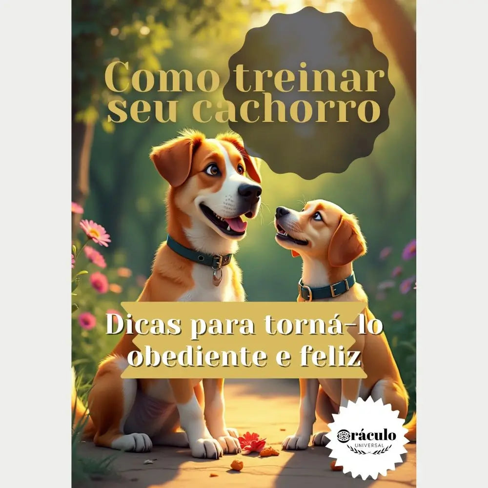 Audiolivro "Como Treinar seu Cachorro: Dicas para Torná-lo Obediente e Feliz" – aprenda a adestrar seu cachorro com métodos simples e práticas para uma convivência harmoniosa.