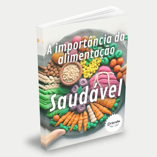 Capa do audiolivro "Dicas Para uma Alimentação Saudável na Infância" – orientações essenciais para oferecer uma alimentação balanceada e nutritiva para crianças.