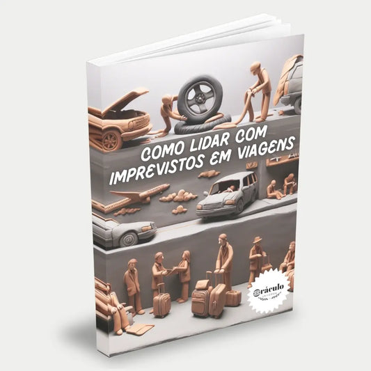 Capa do audiolivro "Dicas de Como Lidar com Imprevistos em Viagens" – estratégias para enfrentar imprevistos durante suas viagens e garantir tranquilidade.