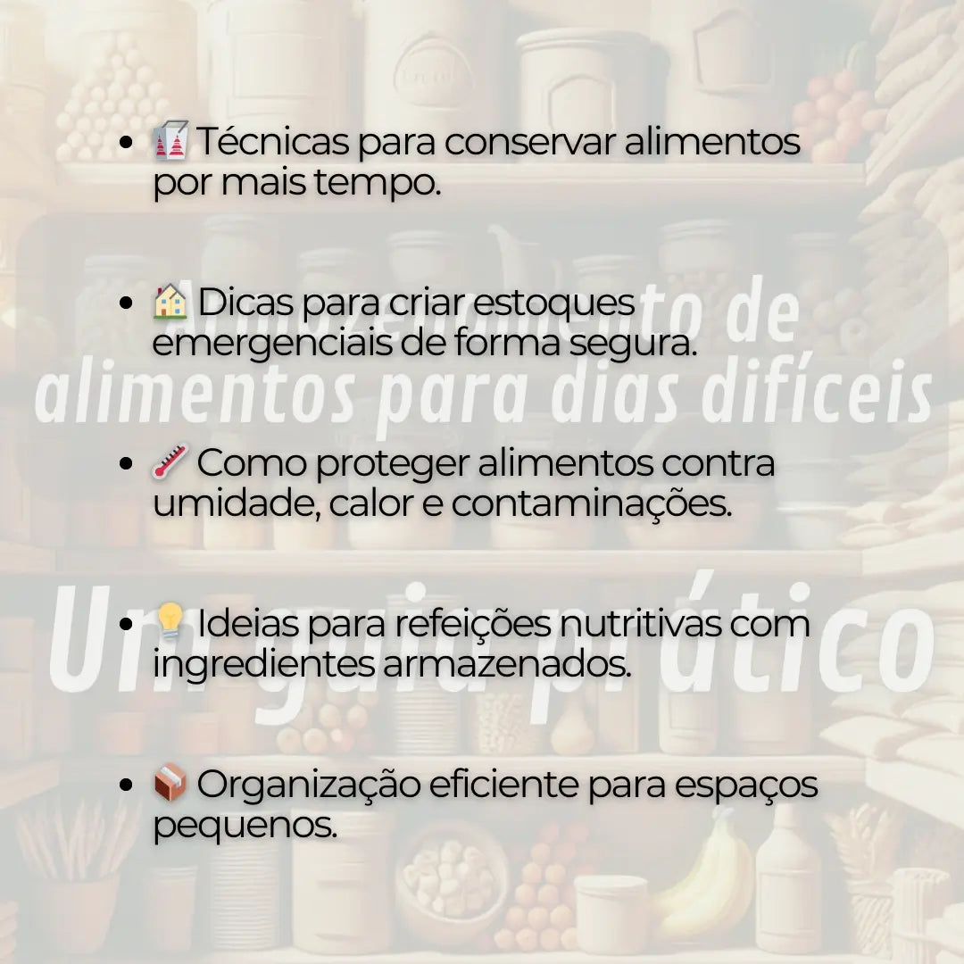 Dicas Para Armazenar Seus Alimentos e Evitar o Desperdício