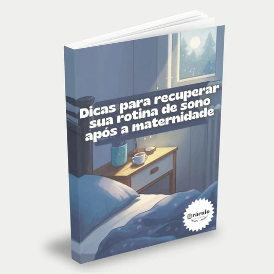 Capa do audiolivro "Dicas para Recuperar sua Rotina de Sono Após a Maternidade" – estratégias práticas para retomar o sono saudável e equilibrar as demandas da maternidade.