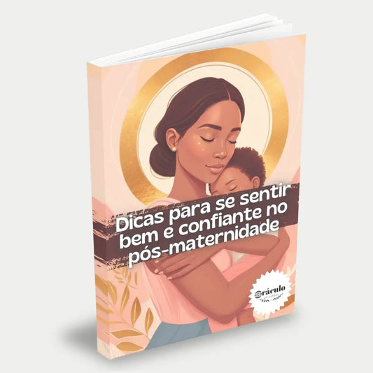 Capa do audiolivro "Dicas para Se Sentir Bem e Confiante no Pós-Maternidade" – guia com estratégias para mulheres se recuperarem e se sentirem bem após o nascimento do bebê.