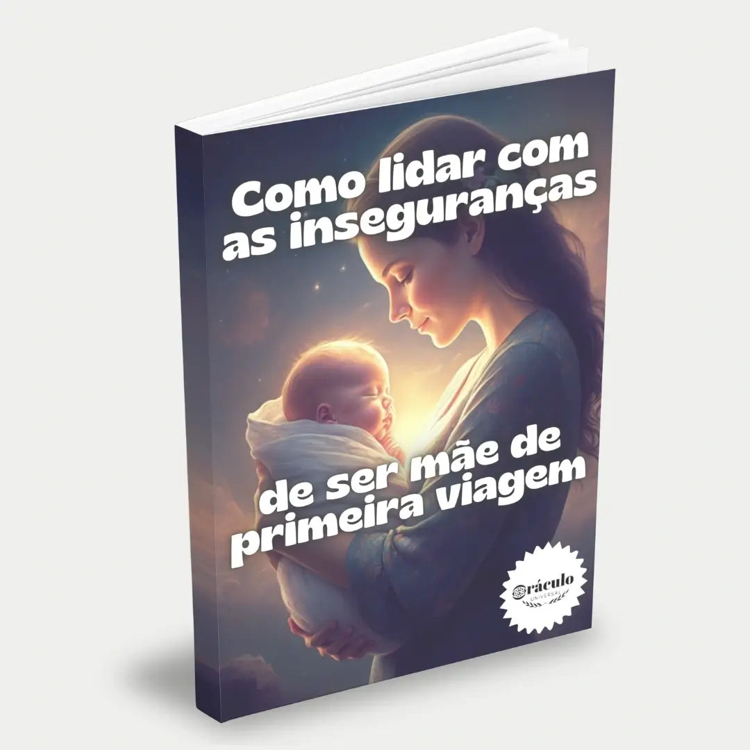 Capa do audiolivro "Como Lidar com as Inseguranças de Ser Mãe de Primeira Viagem" – guia para superar medos e dúvidas comuns na maternidade.