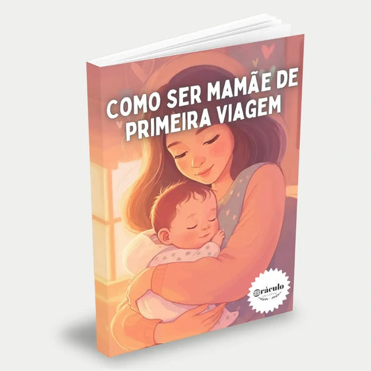  Capa do audiolivro "Como ser Mamãe de Primeira Viagem" – guia essencial para gestantes e mães iniciantes, com dicas sobre maternidade, cuidados com o bebê e adaptação à nova rotina.
