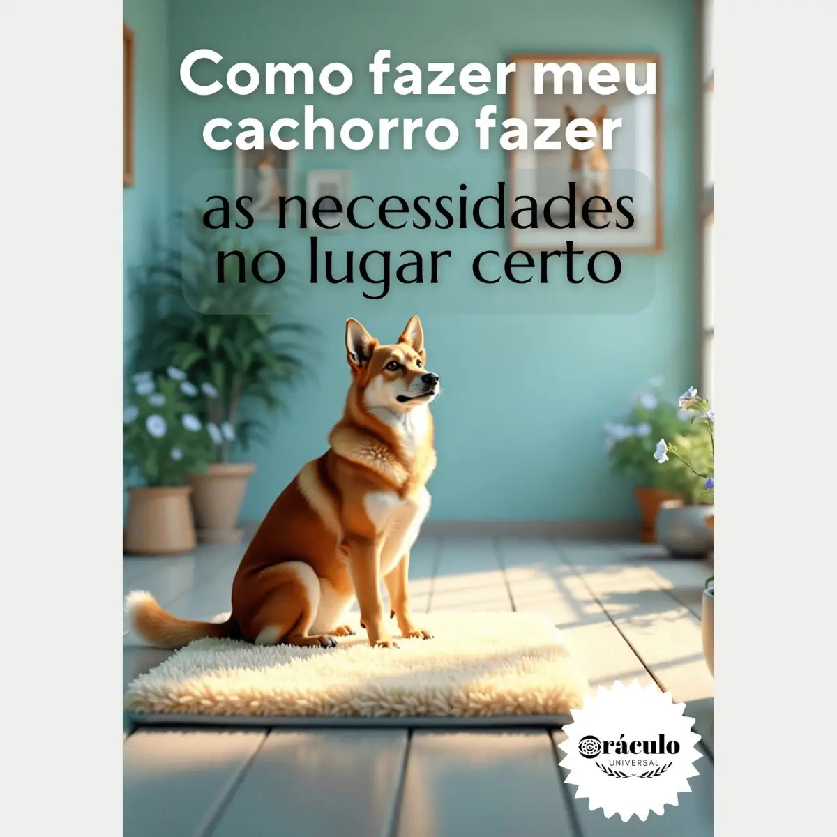 Audiolivro sobre adestramento canino – dicas passo a passo para ensinar seu cachorro a fazer xixi e cocô no lugar certo.