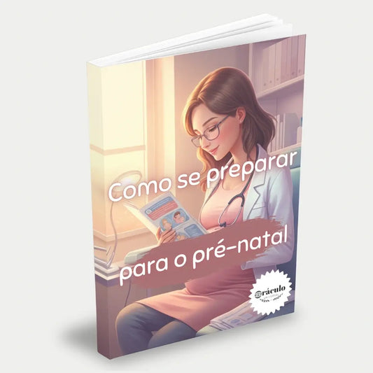 Capa do livro "Como se Preparar Para o Pré-Natal" – guia essencial para gestantes, com dicas práticas para o cuidado e planejamento durante a gravidez.