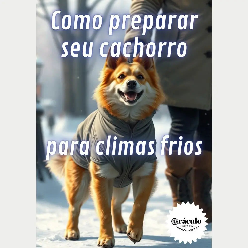 Audiolivro "Como Preparar seu Cachorro Para Climas Frios" – saiba como proteger cachorros de baixas temperaturas e garantir bem-estar no inverno.